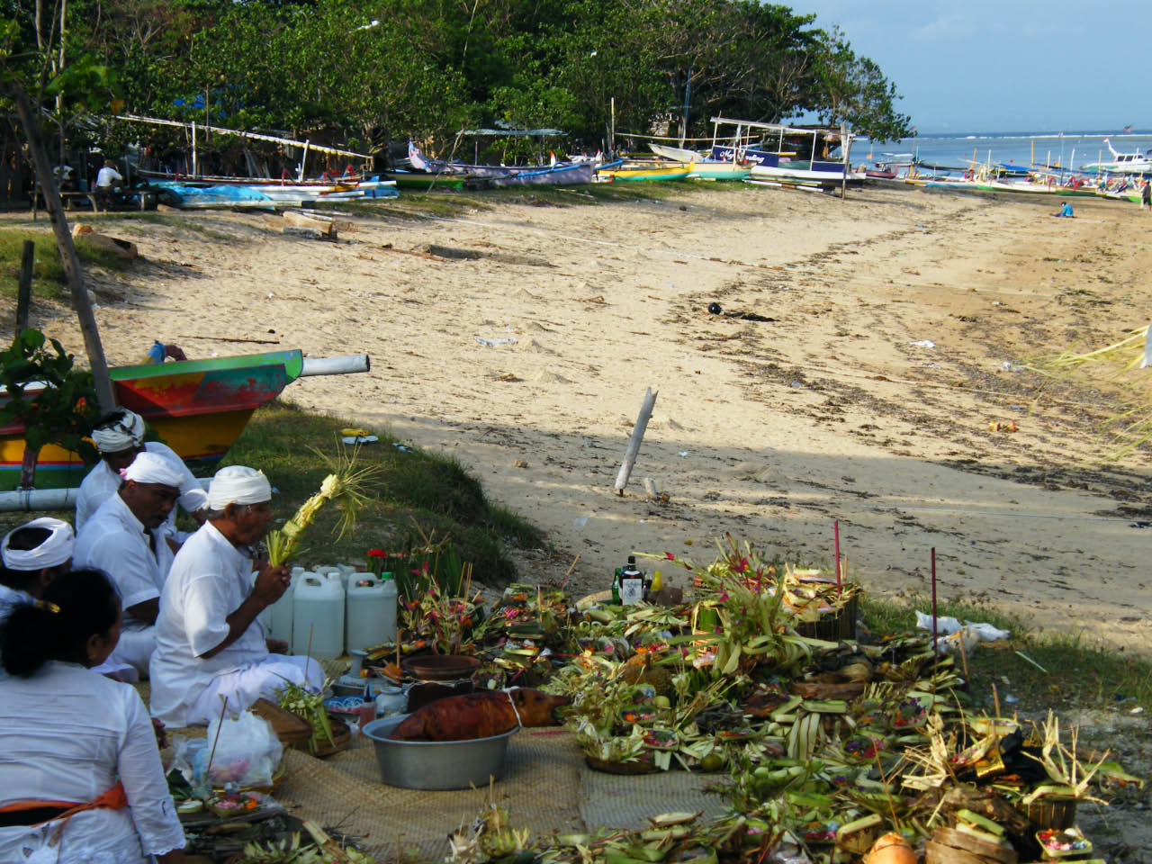 Bali crémation - dispersion des cendres