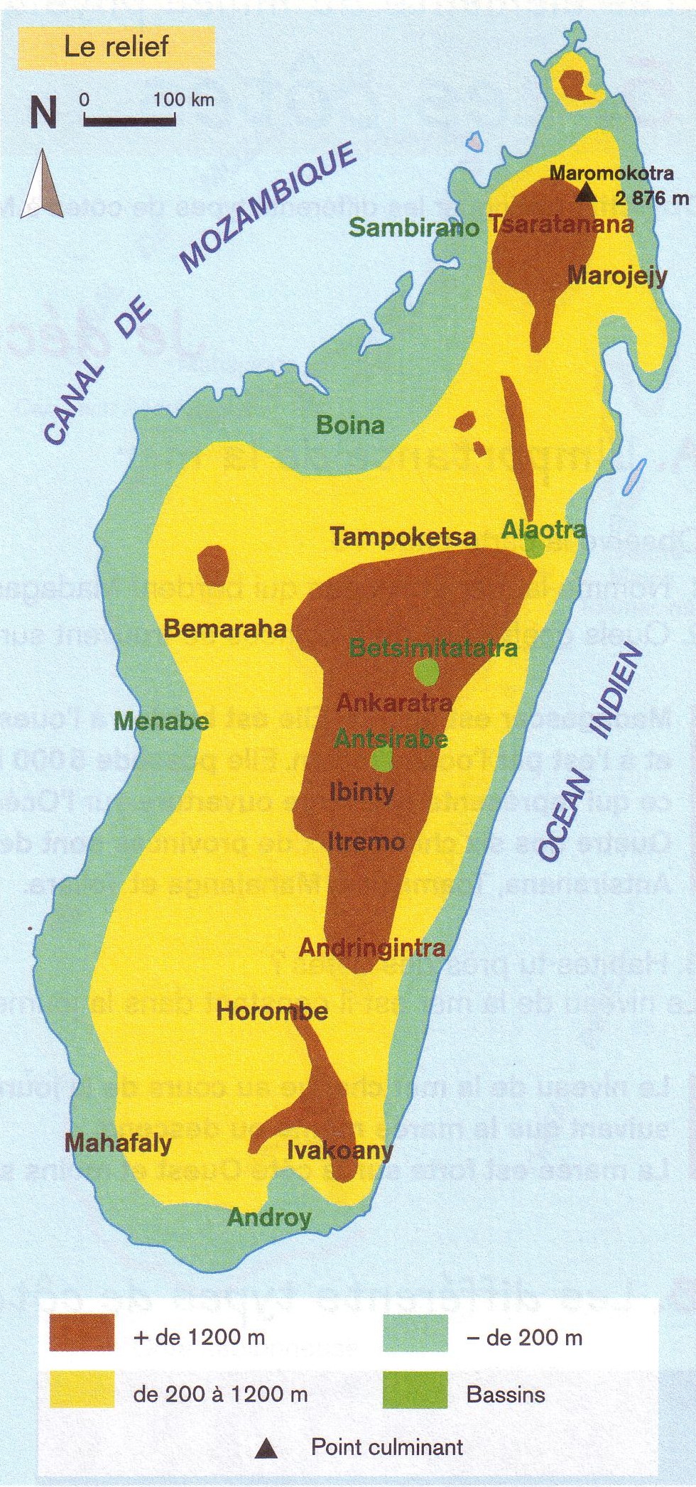 Relief de Madagascar