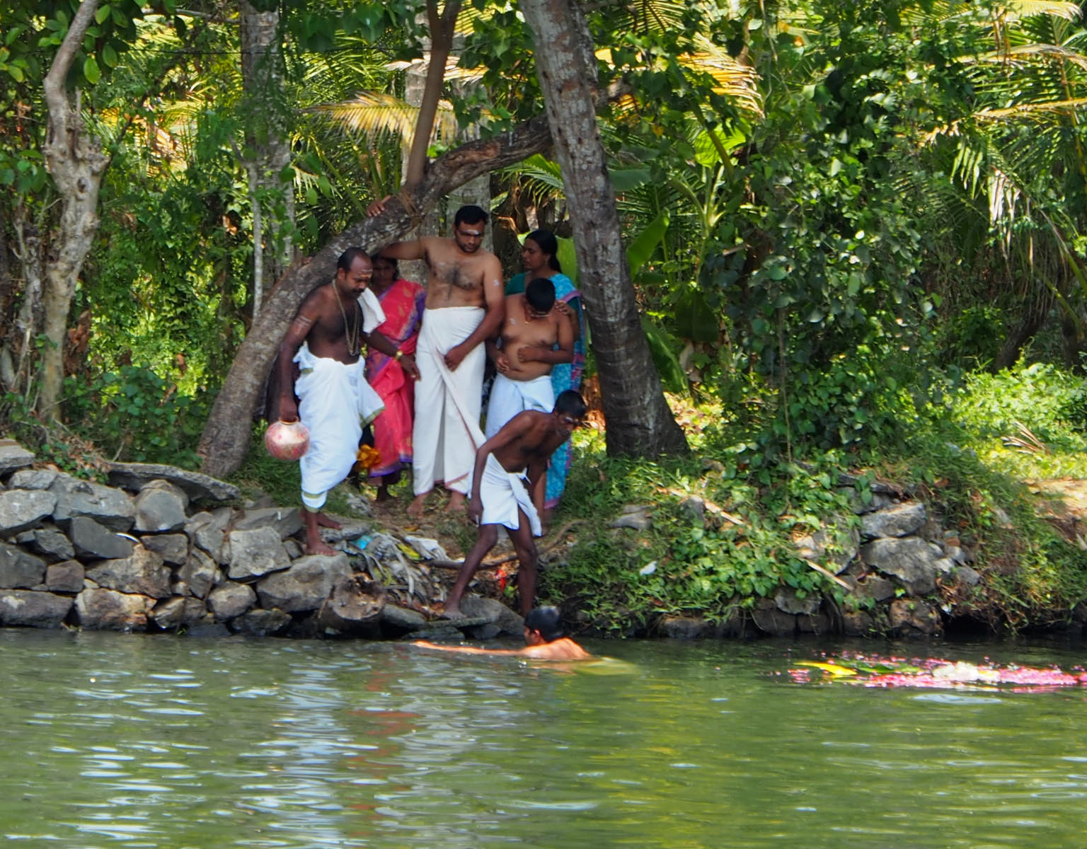 famille a ses ablutions matinales
