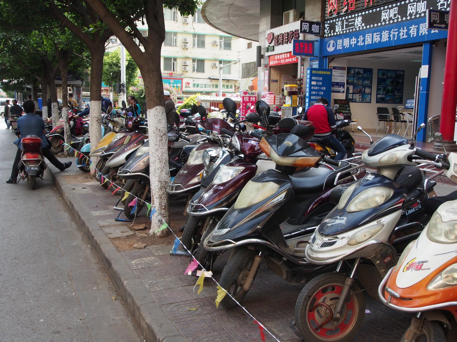 parc moto électrique a Kunming en 2010 parc moto électrique a Kunming en 2010