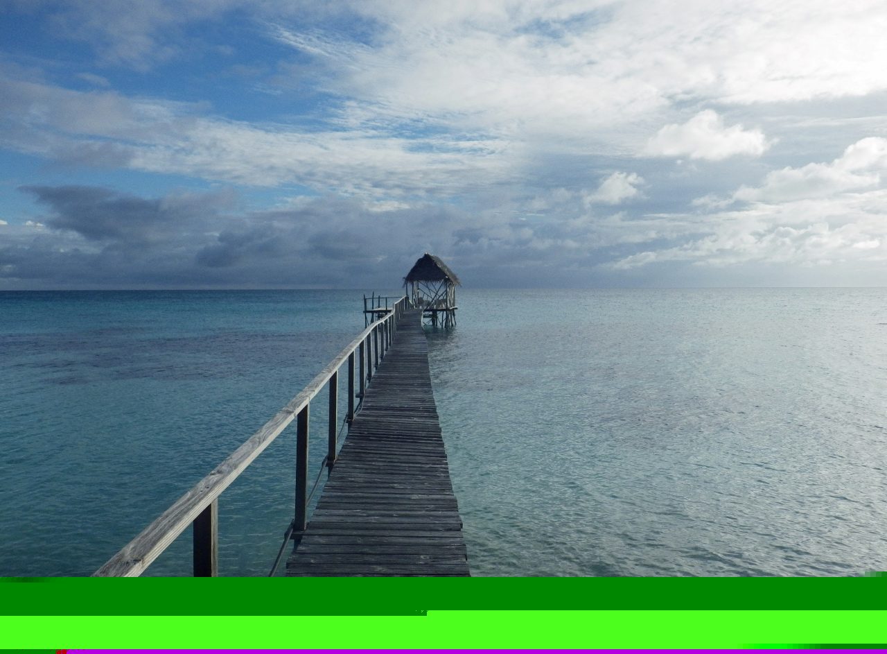 Fakarava - Ponton sur le lagon